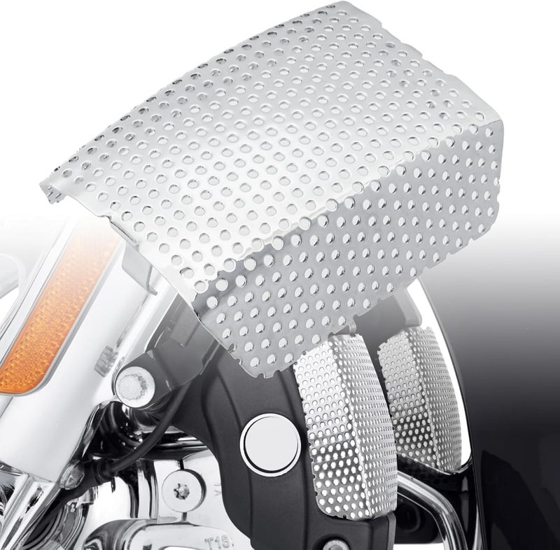 MOCODUO Motorcycle Front Caliper Brake Covers, Inserted Caliper Protective Guards Fits for Harley Davidson Touring, Road King, Electra Street Glide FLHT, FLHX & V-Road Models 2006-2019, Chrome 1 Pair - Image 5